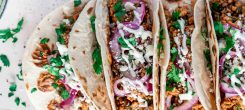 Carnitas (Street Tacos) and Salad Fresca