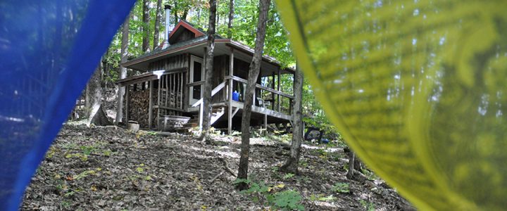 Karme Choling solitary retreat cabin, "Great Eastern Sun."