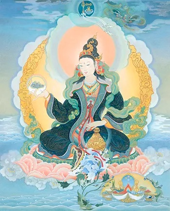 Yeshe Tsogyal as Queen, by Cynthia Moku https://cynthiamoku.com 